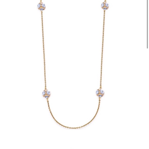 Kate Spade NWT Lady Marmalade gold scatter necklace 12k gold plated 32” long - Picture 6 of 10